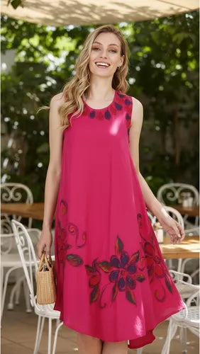 Vestido Solero Importado India Hindú Talle Grande Hasta Xxxl