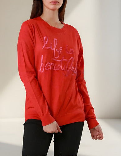 Sweater Bordado Importado