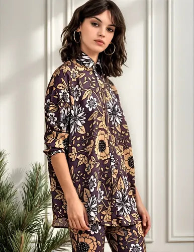 Camisa Camisola Viscosa Con Seda Nueva 2da Selección