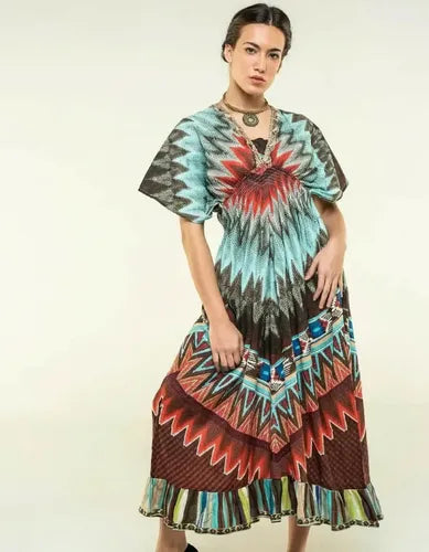 Vestido  Largo Importado  Boho Estampado
