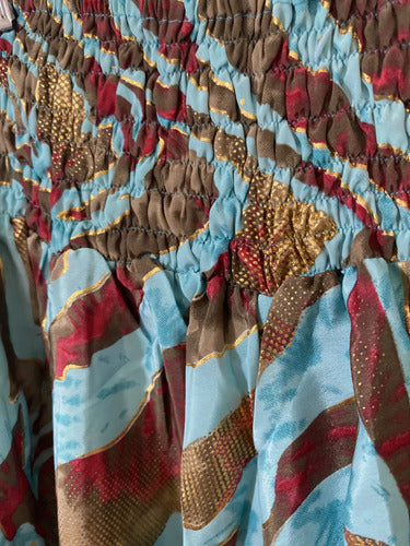 Pollera De Seda Hindú Evasé