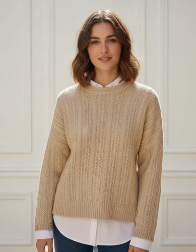 Sweater Tejido Trenzado