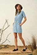 Vestido Jean Denim Nuevo 2da Selección Celeste Lisa L