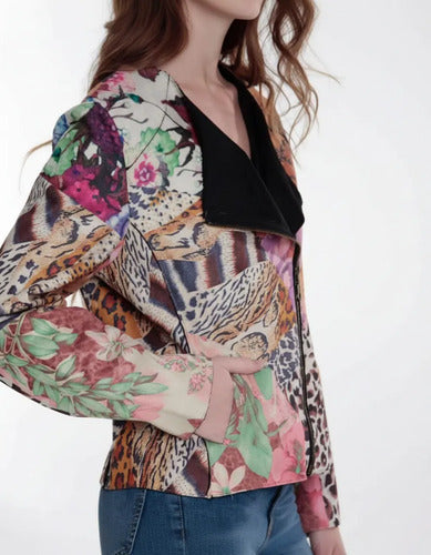 Chaqueta Campera Estampada Badana Importada Folk