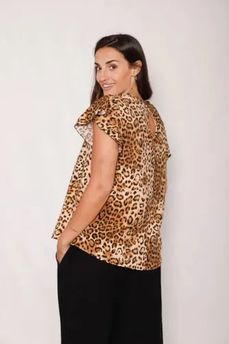 Pantalón Palazzo De Rayón Talle Grande Negro Liso Xxl