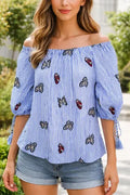 Camisa Blusa Paisana Importada Mariposas