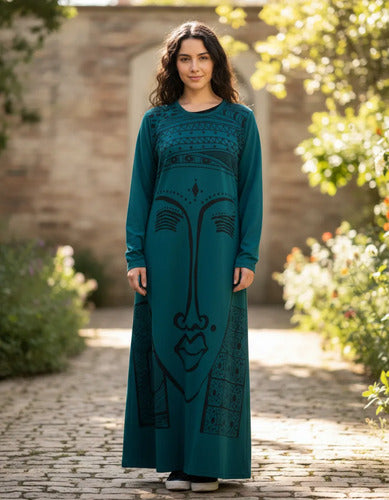 Vestido Largo De Lanilla Amplio Buda