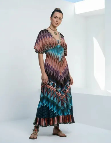 Vestido  Largo Importado  Boho Estampado