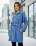 Saco De Jean Chaqueta Campera Cazadora Denim Celeste 3 Liso
