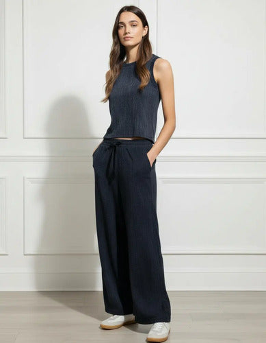 Pantalon Jogger Wide Leg De Morley