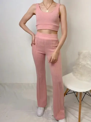 Pantalón Y Top  (conjunto) Deportivo Abrigado