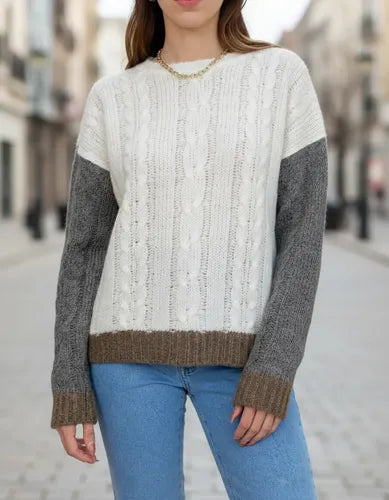 Sweater Tejido Tricolor