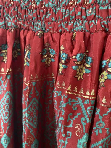 Pollera De Seda Hindú Evasé