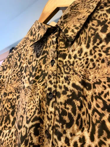 Blusa Camisa Animal Print De Diseño Modelo Grande