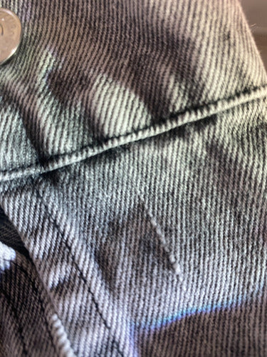 Campera De Gabardina Con Tachas Nueva 2da Selección Gris 40 Tachas