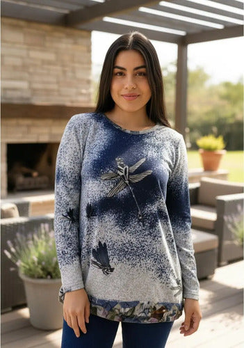 Sweater De Lanilla Con Estampa. Importados  Varios Modelos