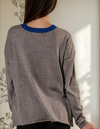 Sweater Tejido Básico Importado Tipo Buzo