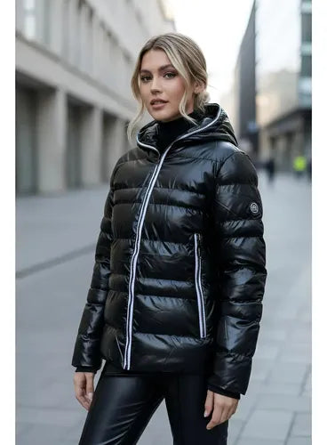 Campera  De Abrigo Puffer Importada (cod. 18) Negro Xxl Liso