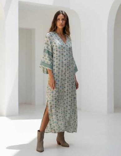 Vestido De Seda Hindú Túnica Mod. 10