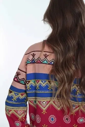 Saco Chaqueta Importada Bordada  M Y L Tipo  Vars Rapsodia