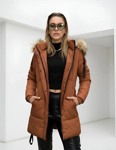 Campera Larga Tapado Abrigo Puffer