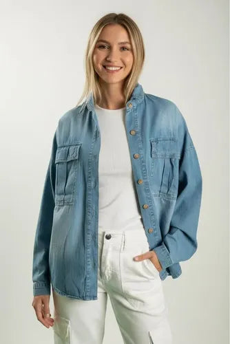 Camisa Camisaco De Jean Denim
