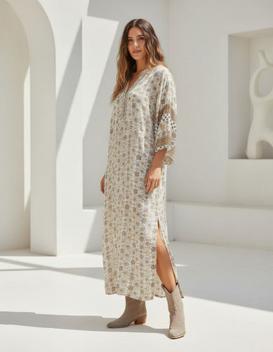 Vestido De Seda Hindú Túnica Mod. 10
