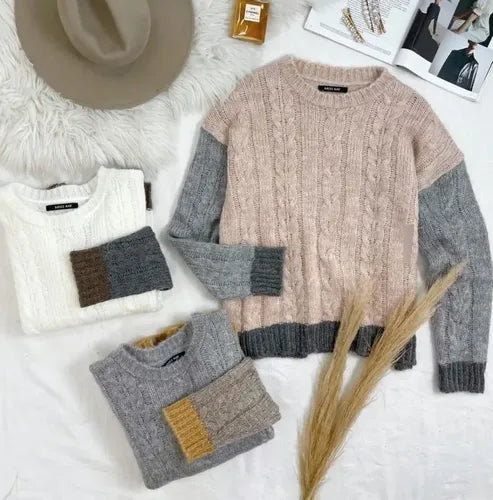 Sweater Tejido Tricolor