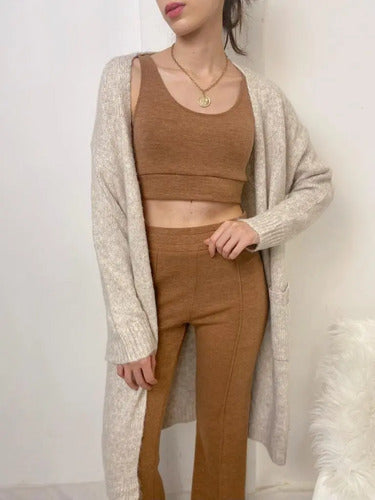 Pantalón Y Top  (conjunto) Deportivo Abrigado
