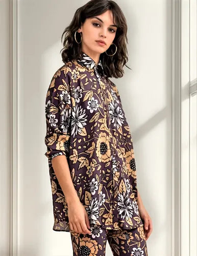 Camisa Camisola Viscosa Con Seda Nueva 2da Selección