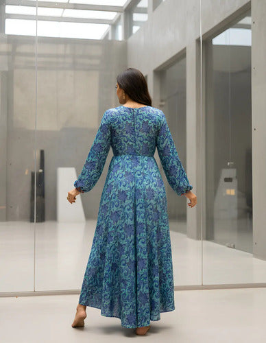 Vestido Boho Largo Seda Hindú Fiesta