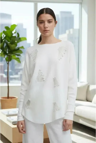 Sweater Con Strass Importado Cod. 220