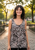 Blusa Musculosa De Diseño Estampada Fiesta Noche