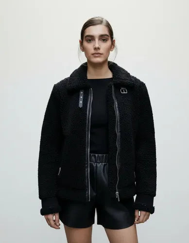 Campera Gamulan Chaqueta Importada Corderito Y  Ecocuero