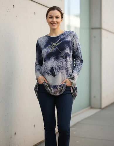 Sweater De Lanilla Con Estampa. Importados  Varios Modelos