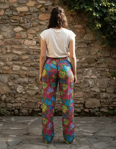Pantalón Liviano Importado Estampado Colores