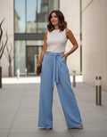 Pantalón Palazzo Sastrero Celeste