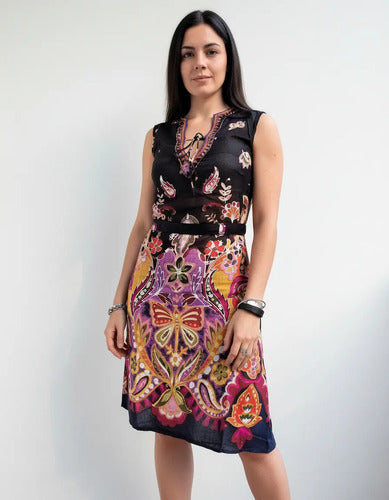Vestido Importado Sin Mangas Boho Estilo Vars