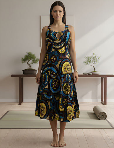 Solero Vestido Importado Estampado India Boho
