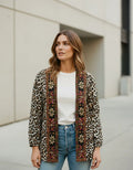 Saco Chaqueta Bordada Importada  Tipo Vars Animal Print