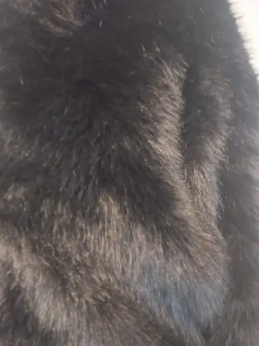 Saco Chaqueta De Piel Sintética Corto Negro L Lisa