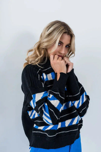Sweater Tejido Rayado Colores