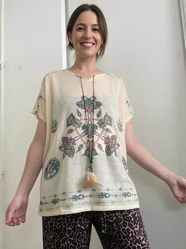 Blusa Remera Poncho Importada Talle Grande Hasta Xxl