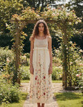 Vestido Crochet Bordado Importado Boho