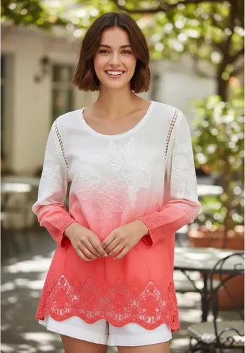 Blusa Camisa  Importada Batik  Puntilla Boho Hippie Chic