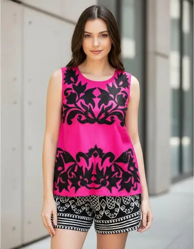 Short Bordado Estilo Boho Importado