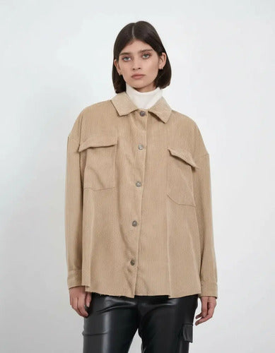 Campera Camisaco De Corderoy Modelo Grande