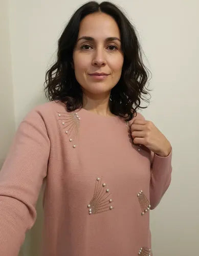 Sweater Con Strass Importado Cod. 220