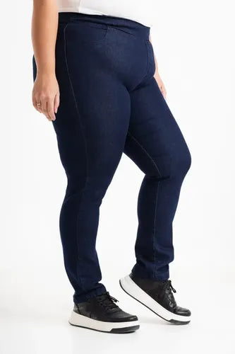 Pantalón Tipo Calza De Jean Talle Grande