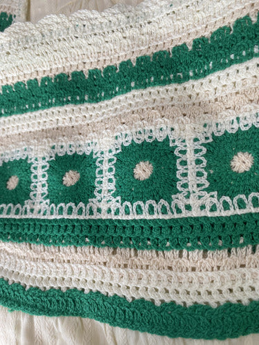 Vestido Importado Crochet  Boho Broderie Beige L